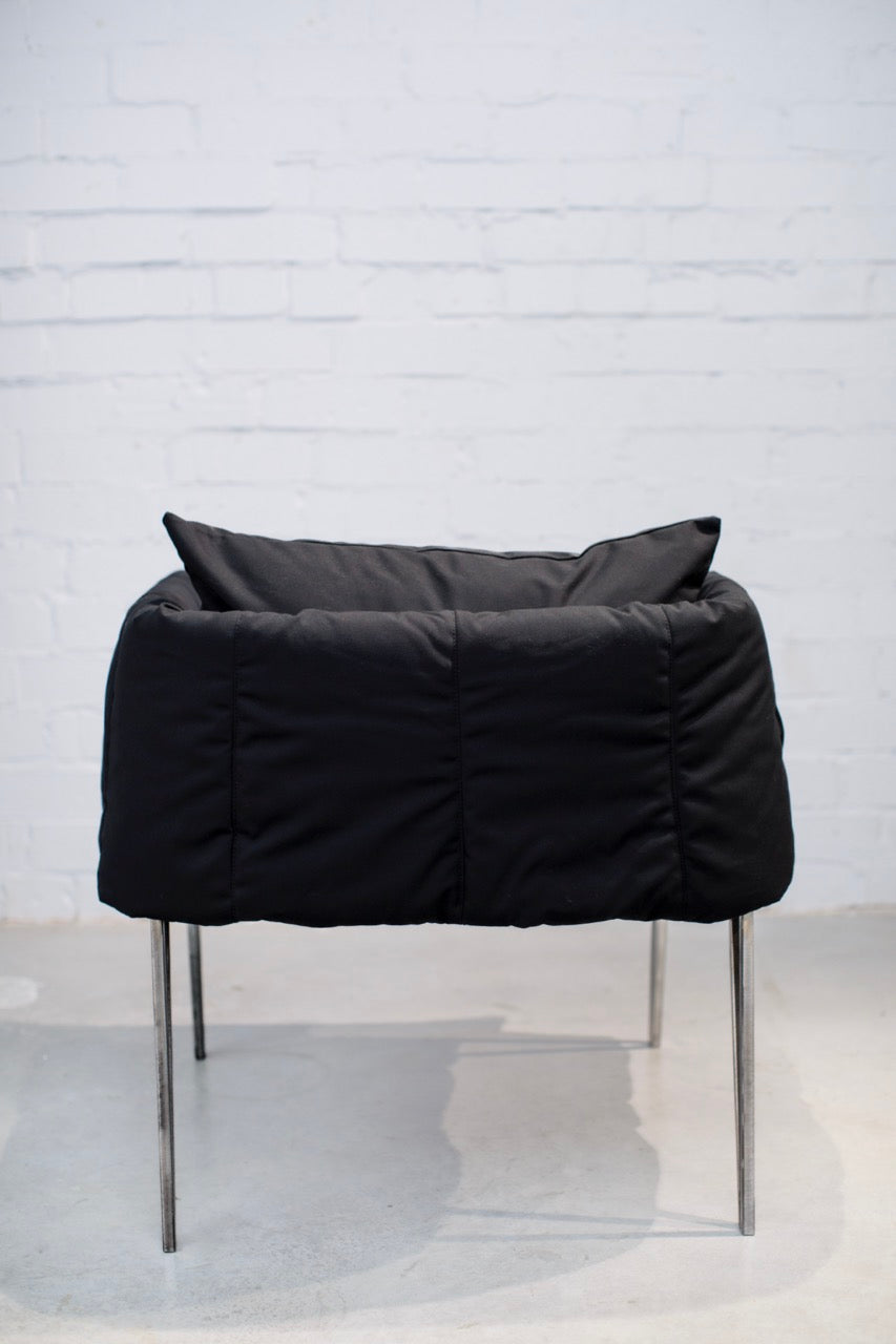 Coal Black Armchair