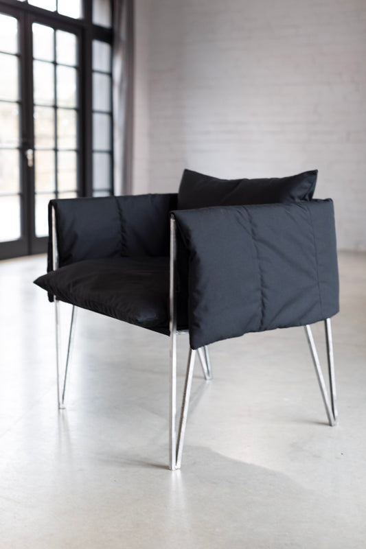 Coal Black Armchair